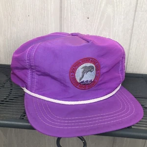 Vintage Neon Purple Hat Dolphin Head Golf Club Hilton Head SC Adjustable USA - Picture 1 of 9