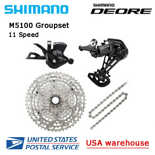 New SHIMANO Deore M5100 11 speed Drivetrain Groupset 42T/51T MTB - Image 1 of 1