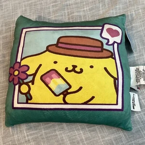 Sanrio TRAVEL SUPER SOFT CLOUD PILLOW 12"x12" (Pompompurin) - NWT - Picture 1 of 5