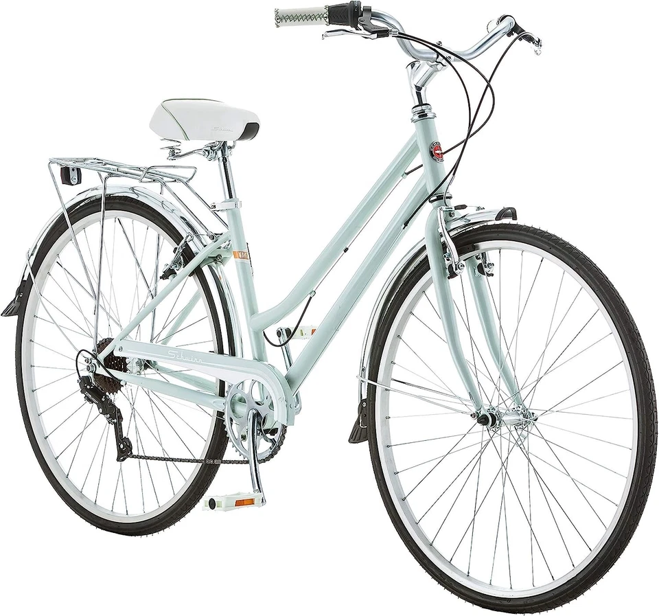 Schwinn Wayfarer  7-Speed Hybrid City Bike Bicycle Mint Green with Rear Rack - Image 1 of 1