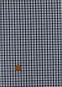 Tela 100 % algodón pequeños cuadros gris oscuro blanco retazos artesanales - Imagen 1 de 1