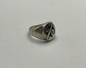 Great Vintage Hopi Sterling Silver Native American Ring s7.25 Sidney Arawnaya - Picture 1 of 6