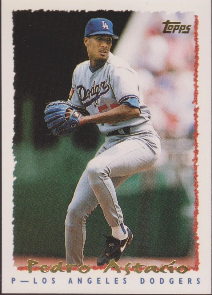 1995 Topps #589 Pedro Astacio Los Angeles Dodgers Baseball Card - Image 1 of 1