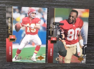 1994 Upper Deck Electric Silver Joe Montana #133 Jerry Rice #205 - Picture 1 of 2