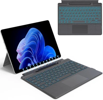Surface Pro 11/10/9/8/X 13" Bluetooth Keyboard w/ Touchpad & Backlit - Image 1 of 4