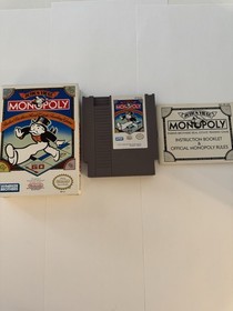Monopoly Complete Nintendo NES CIB VGC Original Video Game With Manual & Box