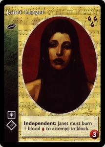 Janet Langer [HttB set] - VTES card - Foto 1 di 2