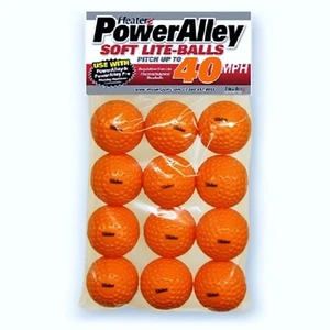 Heater Sports PowerAlley 40 MPH Orange Lite Baseballs - 12 Pack - Picture 1 of 1