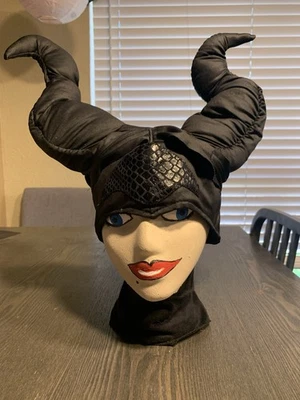 Adult Disney MALEFICENT Headpiece Plush Hat Horns Halloween Costume - Image 1 of 4