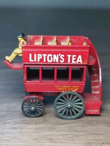 VINTAGE MATCHBOX LESNEY ENGLAND LONDON VON PFERDEN GEZOGENER BUS, KEINE PFERDE - Bild 1 von 10