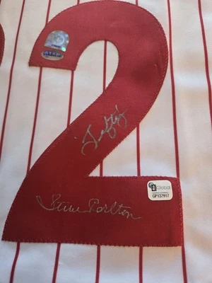Steve Carlton Signed Philadelphia Phillies Jersey Inscribed "Lefty" / Global Aut - Image 1 of 4