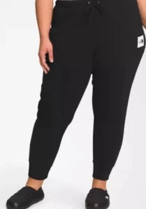The NORTH FACE Womens Box Logo NSE Joggers Black Plus Size 3X 44x29” New - Picture 1 of 5