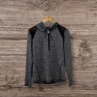 Sudadera con capucha Exp Core Active Performance para mujer manga larga gris talla M espalda abierta Top Foto 1 de 4