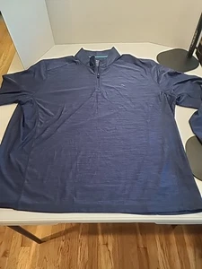 Tommy Bahama Island Zone langärmliges 1/4-Reißverschluss Herrenhemd 3xl gebraucht, in einwandfreiem Zustand - Bild 1 von 5