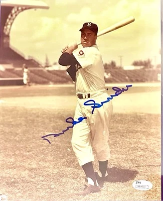 Duke Snider Dodgers Hall Of Famer All Time Great - AUTO’D 8x10 Photo JSA CERT - Image 1 of 4