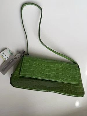 Kenneth Cole реакции новый ярлыки зеленый блестящий искусственного крокодила конверт сумочки Snap - Изображение 1 из 4