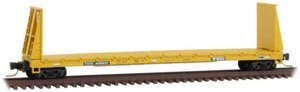 Micro-Trains MTL Z-Scale 61ft Bulkhead Flat Car Trailer Train/TTX/TTPX #806217 - Picture 1 of 1