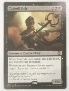 CUSTODI LICH Streets of New Capenna Commander MTG Magic - Picture 1 of 1