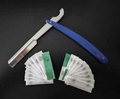2er Rasierer Set, Ustura + 20 Klingen Wet Shaving Razor Rasiermesser