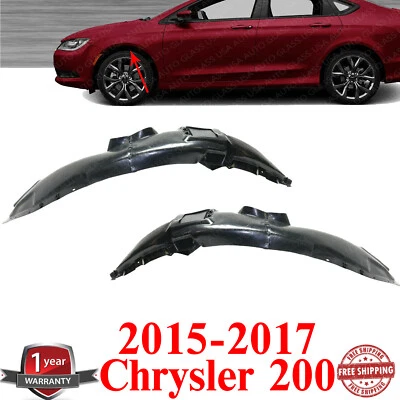 Juego de forros de guardabarros delanteros para Chrysler 200 2015-2017 Foto 1 de 4