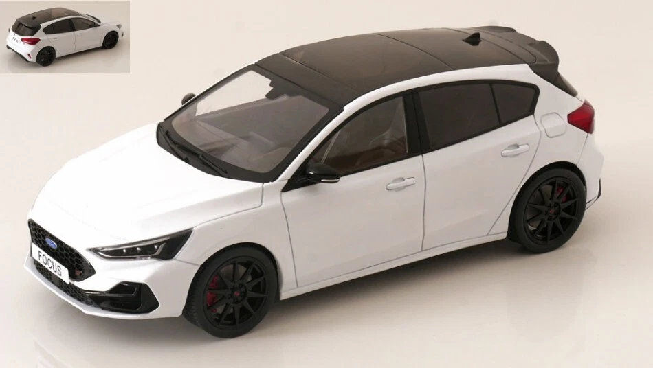 Modellino auto scala 1:18 FORD FOCUS ST WHITE diecast modellismo statico - Immagine 1 di 1