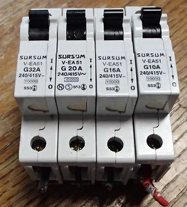 ALTECH ABL SURSUM BREAKERS G10A G16A G20A G32A 277V AC Used T/O LOT OF 4 - Picture 1 of 10