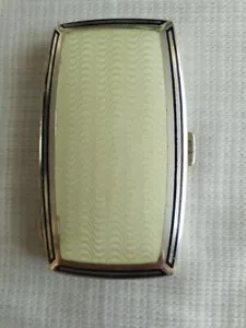 Antique Circa 1920 ART DECO Austrian Silver Guilloche Enamel Cigarette Case. - Picture 1 of 9