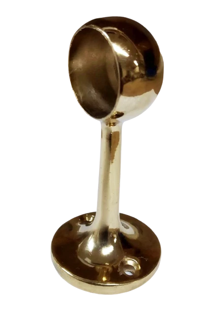 Soporte de extremo de armario soporte de riel de 25 mm poste redondo montaje de armario Foto 1 de 1