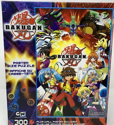 2008 年 Bakugan Battle Brawlers 无纸海报 完整 300 件拼图 24x36 — 第 1/4 张图片