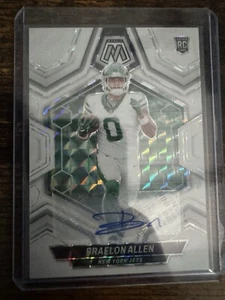 2024 Mosaic - Braelon Allen - White Rookie Auto - New York Jets SP - Picture 1 of 2