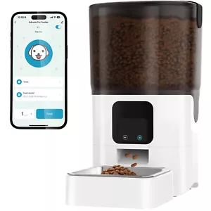 GBPet 6L Automatic Pet Feeder Cat Dog Food Dispenser Bowl 5G WiFi APP Time Feed - Picture 1 of 12
