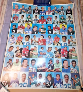 1970 Topps Football Uncut Proof Sheet 63 Cards Namath O.J. Unitas Butkus Sayers