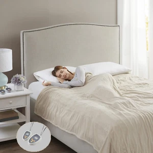 Electric Blanket Luxurious Micro Fleece Ultra Soft Ribbed Textured, Cozy and Snu - Picture 1 of 6