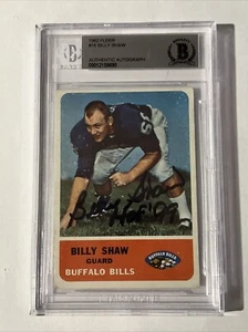 1962 Fleer Billy Shaw Rookie Signed / Auto. BAS - Picture 1 of 2