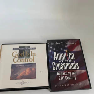 Lot of 2 DVD Sets By CHARLES F STANLEY Religious Audio Books - Picture 1 of 4