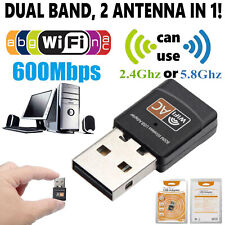 Wireless Lan USB PC WiFi Adapter Network 802.11AC 600Mbps Dual Band 2.4G / 5G 