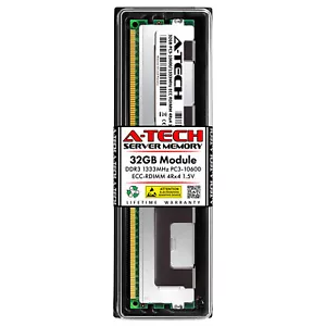 32GB DDR3 PC3-10600 RDIMM (Hynix HMT84GR7AMR4C-H9 Equivalent) Server Memory RAM - Picture 1 of 2