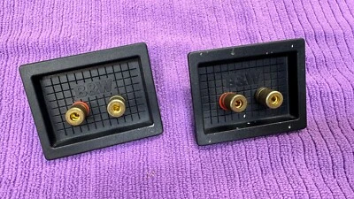 2x B&W Bowers & Wilkins MATRIX 3 altoparlanti metallo ottone SOLO CONNETTORI 🔥🔥 - Immagine 1 di 4