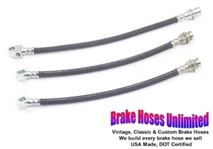 BRAKE HOSE SET Oldsmobile F85 / Cutlass / 4-4-2, 1969 1970 1971, Front Disc - Picture 1 of 2