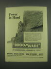 1949 Broomwade Compressed Air Equipment Ad - Power in Hand