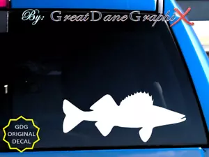 Zalleye Fischfischen - Vinyl Aufkleber Aufkleber-Farbauswahl - HOHE QUALITÄT - Bild 1 von 2