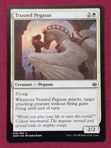 Magic The Gathering WAR OF THE SPARK TRUST PEGASUS tarjeta blanca Magic The Gathering Magic The Gathering - Imagen 1 de 2