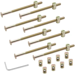 Biaungdo Etagenbettschrauben M6 x 100 mm, Innensechskant Möbel M6*100, Bronze - Bild 1 von 7