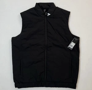 ADIDAS Men's Quilted Vest Size L Color Black Style ADVR0945 MSRP $85 - Picture 1 of 7