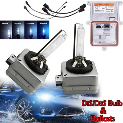 D1S D3S HID Xenon Bulbs Car Replacement Lamps Ballasts 6000K 8000K 10000K 12000K - Image 1 of 4