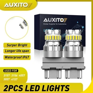 AUXITO 3157 LED Reverse Brake Turn Signal Parking Light Bulbs 6500K White 2400LM - Bild 1 von 10