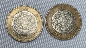 MEXICO MEXICAN KM616 1998, 2006 CIRCULATED 10 PESO COIN - Picture 1 of 4