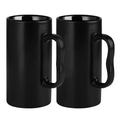 Tazas de café grandes de cerámica de 20 oz, tazas altas de cerveza con mango Big M, 600 ml Oversi Foto 1 de 4