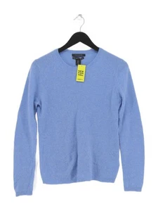 Tahari Women's Jumper M Blue 100% Cashmere Round Neck Pullover - Picture 1 of 7