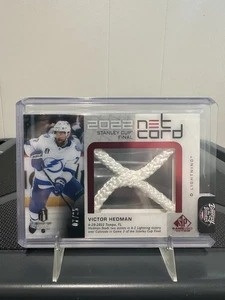 2022-23 SP Game Used Victor Hedman -Stanley Cup Final Net Cord /25 Tampa - Picture 1 of 2